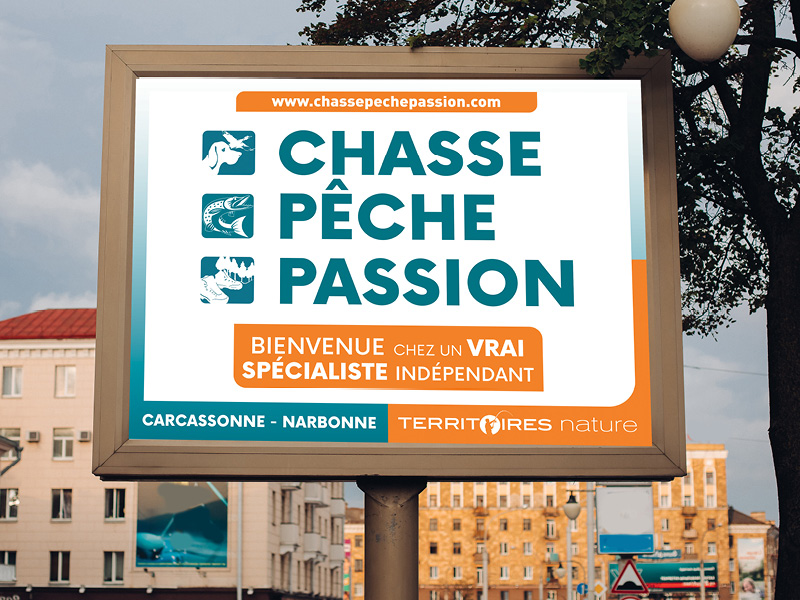 Recrutez de nouveaux clients : panneau 4x3 peche